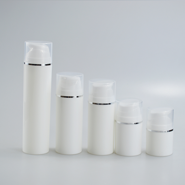PP Refillable 30ml 50ml 100ml 120ml 200ml White Plastic Vacuum Cosmetic Serum Lotion Spray Airless Pump Bottle