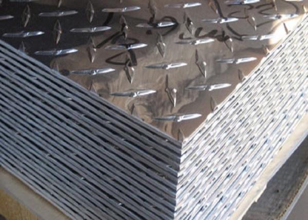 5052 5083 5754 Aluminum Checker Sheet / Aluminum Tread Plate For Trailer Decking