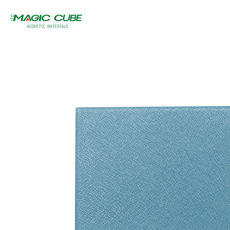 Glass Wool Fabric Wrapped Wall Panels Aluminium Frame For Fire Protection