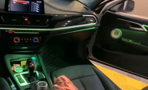 Ambient lights LED RGB+Mid-tone grille for BMW X1(Three-compartment version)