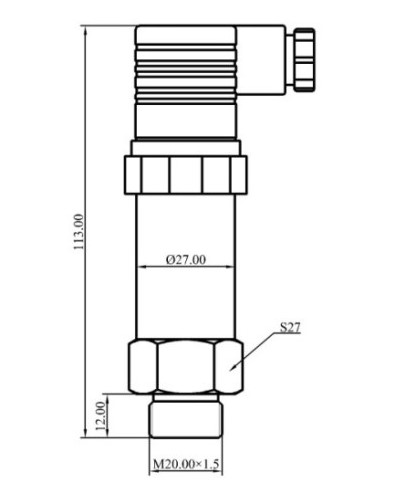 Safe Piezoresistive Pressure Transmitter Absolute Pressure Transducer Easy To Use