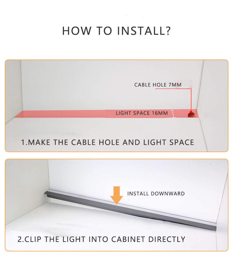 3500K Warm White Aluminum Recessed LED Cabinet Light For Showcase