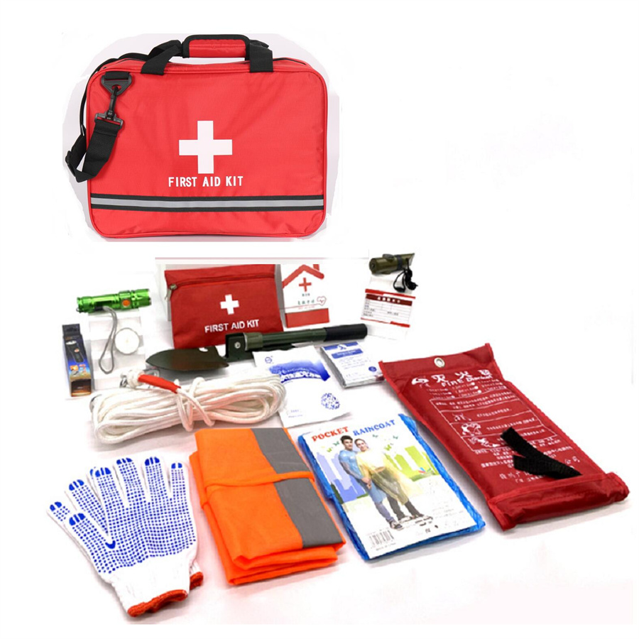 Medical First Aid Kit Rescue Emergency Big Fire Emergency Kit Bag Survival Supplies