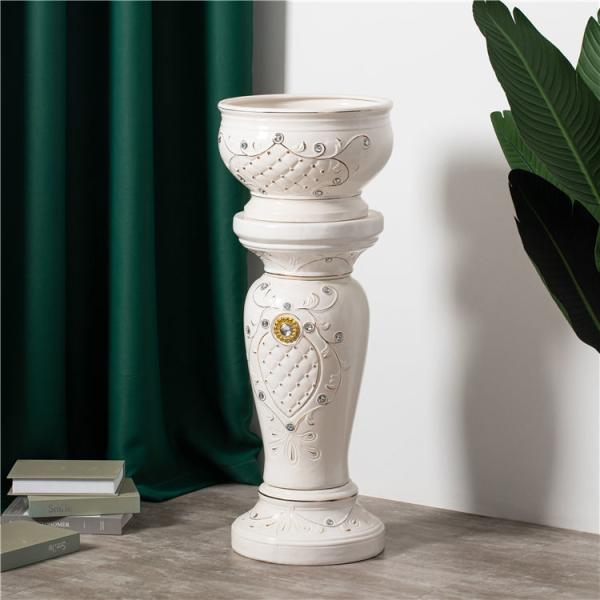 Modern Minimalist Home Livingroom Decoration Piece Flower Vase Roman Column Tall
