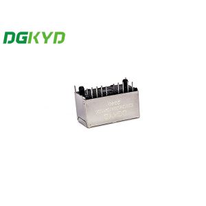 Modular 180 Degree 1X2 Ethernet RJ45 Connector