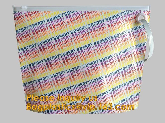 Plastic Bag OEM Custom PVC Loop Handle Image Printed Plastic Shopping Bag,Promotional Clear Waterproof Plastic Cosmetic