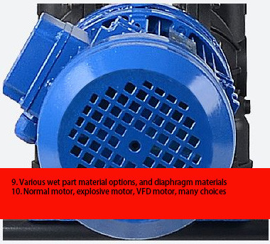 PVDF Electric Operated Double Diaphragm Pump Explosion Proof For Wastewater