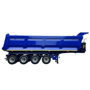 CIMC High Quality 10m 4 Axis U Shaped Self Dump Semi-Trailer with Leaf Spring