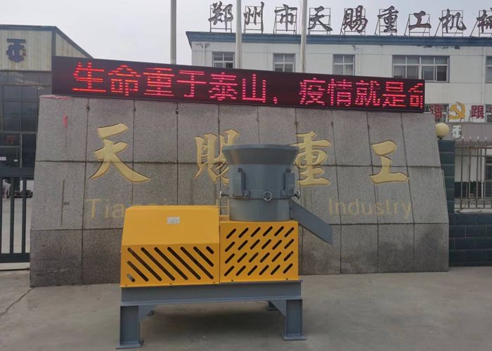Columnar Organic Fertilizer Animal Manure Flat Film Extrusion Granulator