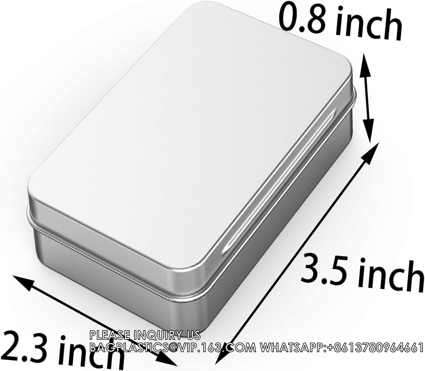 Tin Box Containers 3.7 X 2.4 X 0.8 Inch Metal Tins Storage Box, For Home Storage, Outdoor Active Storage