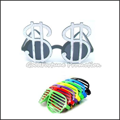 Promotional plastic funny dress make up eyeglass party festival holloween gift