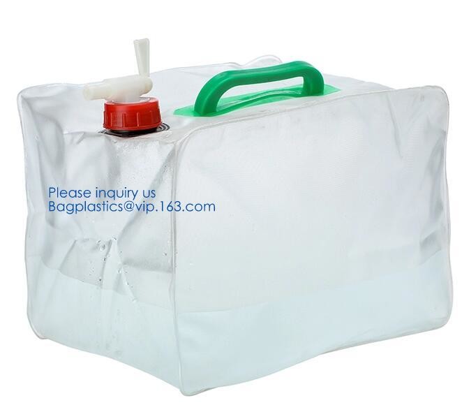 Biodegradable Liquid Packaging Leakage Proof Pouch Custom Custom 1 Gallon Water Bag Foldable Sports Drinking Water Bag