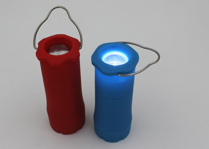 Portable Telescopic Red LED Night Lamp And Lantern For Camping , Tent Flashlight