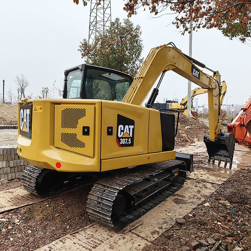 Used Caterpillar 307.5 Excavator CATC2.4T Motor 145L Fuel Tank 0.33 M³ Bucket Capacity