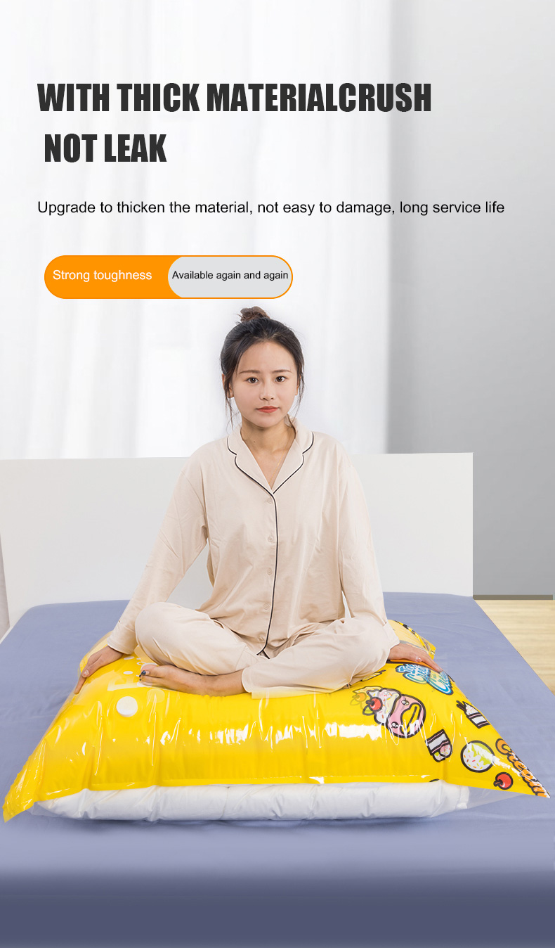 Convenient Foldable Blanket Storage Bag for Travel and Home Organization PVC Material