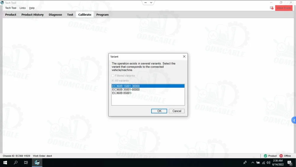 VOCOM 2 88894000 VOCOM II PTT 2.8.150 Tech Tool Laptop CF53 ACPI 2024 Development Version
