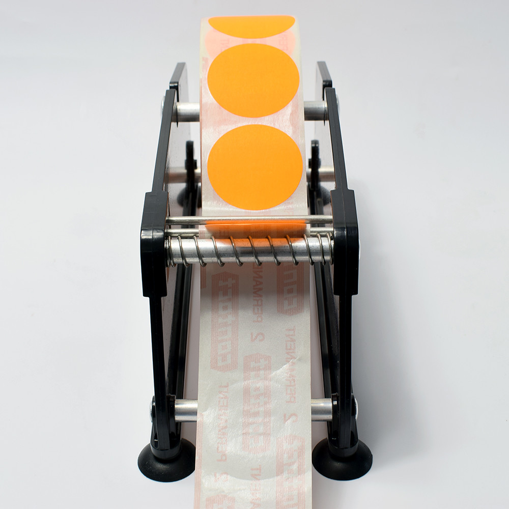 Trade mark small sucker black blue label dispenser stripping label by hand LB-001