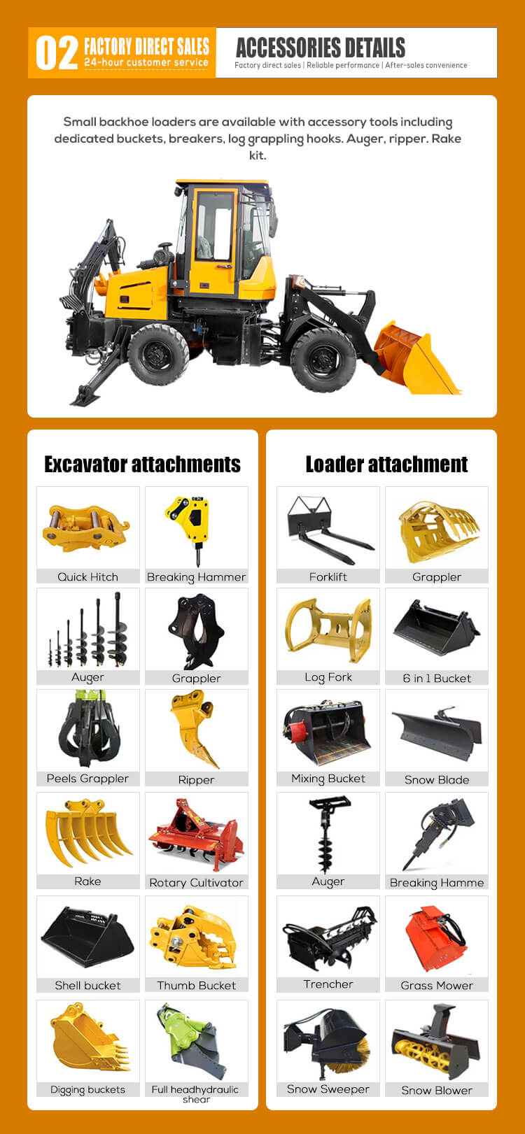 HQ-WZ-8-12 HUAQI Earthmoving Machinery 2.2 Ton Wheel Loader for Smooth Operation