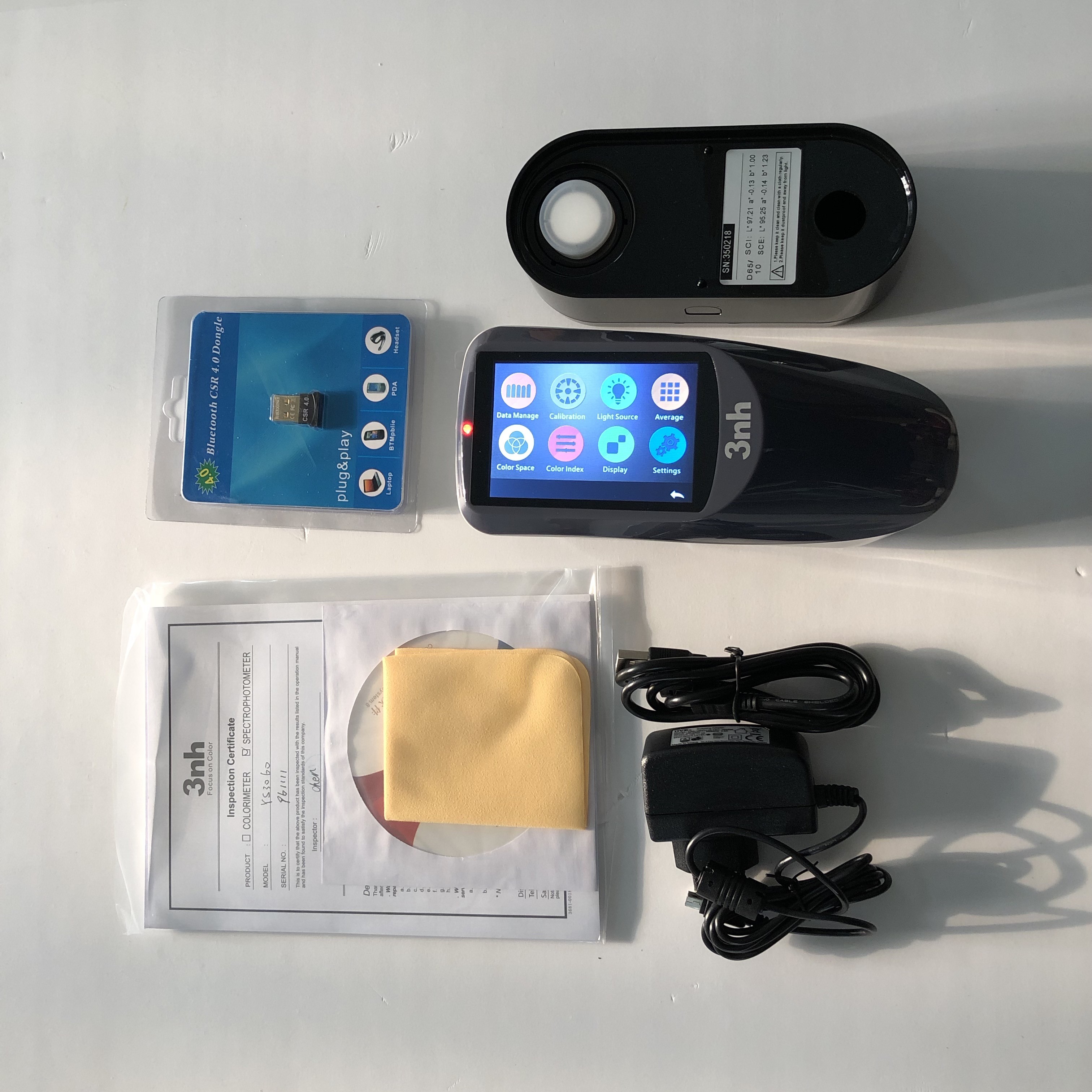 YS3060 Handheld CIE Lab UV 3nh Spectrophotometer Color Match Equipment Li - Ion Battery