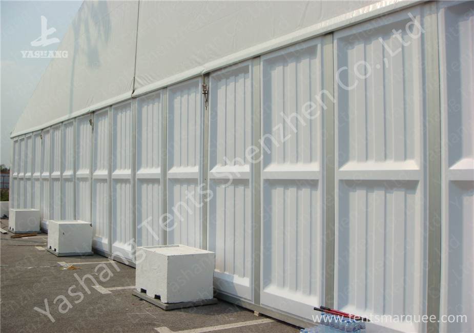 Hard ABS and Transparent Glass Wall Outdoor Aluminum Profile Car Exhibition Tent