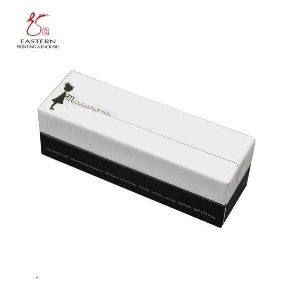 Quality Custom Paperboard Macaron Packaging Boxes with Lid | 1000 Pcs Trial Quantity for sale