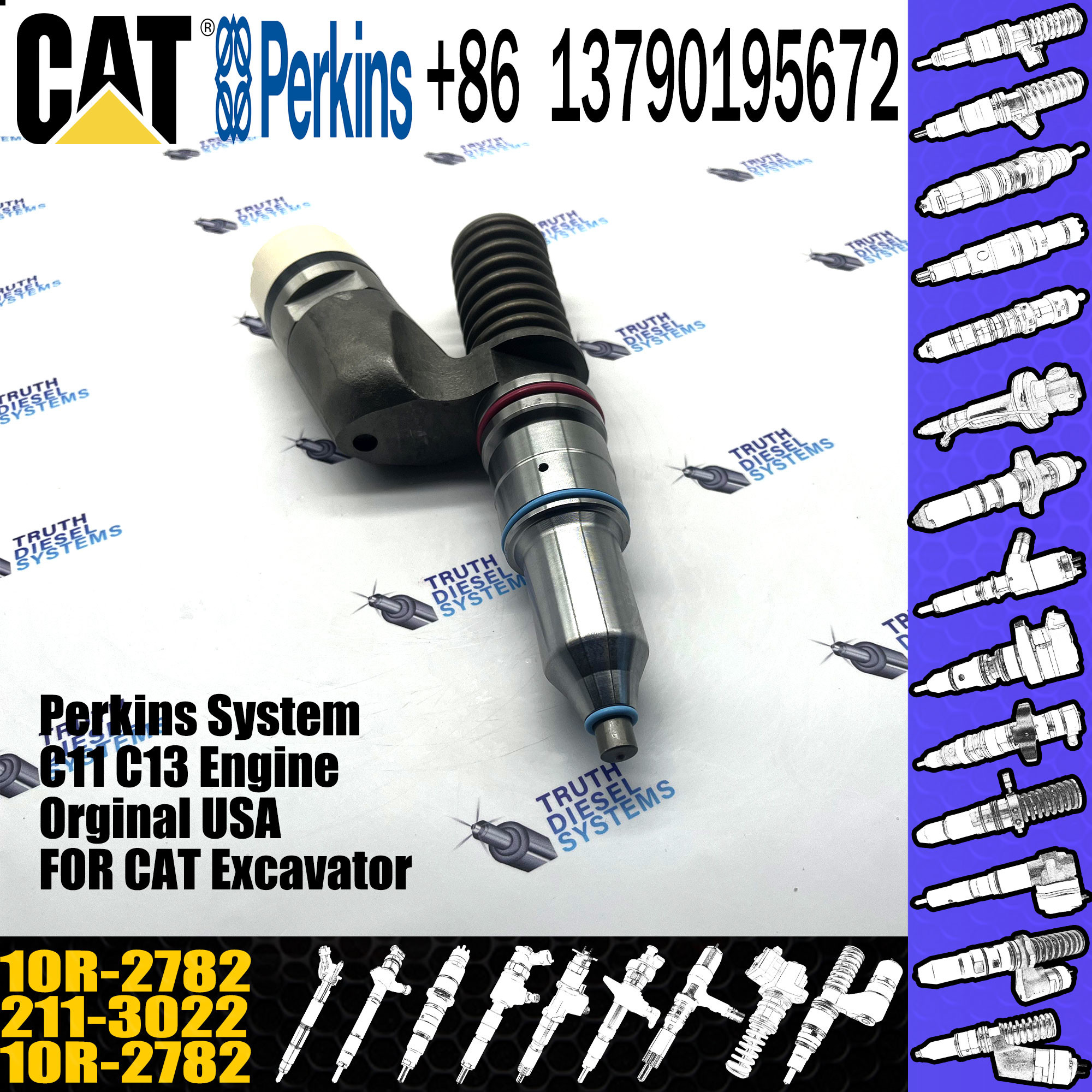 276-8307 253-0616 253-0618 291-5911 10R-0724 10R-9787 295-9085 211-3026 211-3022 374-0705 C15 C18 fuel injector for Cate