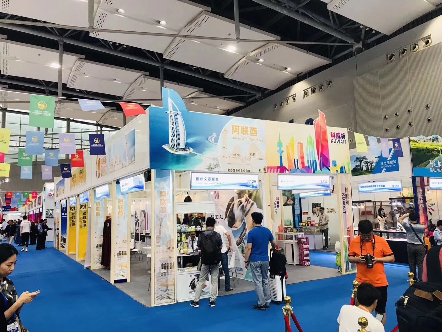 Modular aluminum exhibition booth, portable exhibition booth aluminum made display booth for tradeshow event