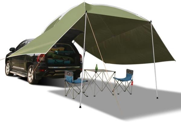 Waterproof Car Awning Sun Shelter, Portable Auto Canopy Camper Trailer Sun Shade