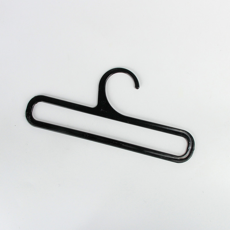 85x180mm Black Plastic Scarf Hangers Custom Logo PP Material