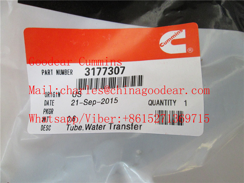 Chongqing k38/k50 diesel engine water transfer tube 3177307