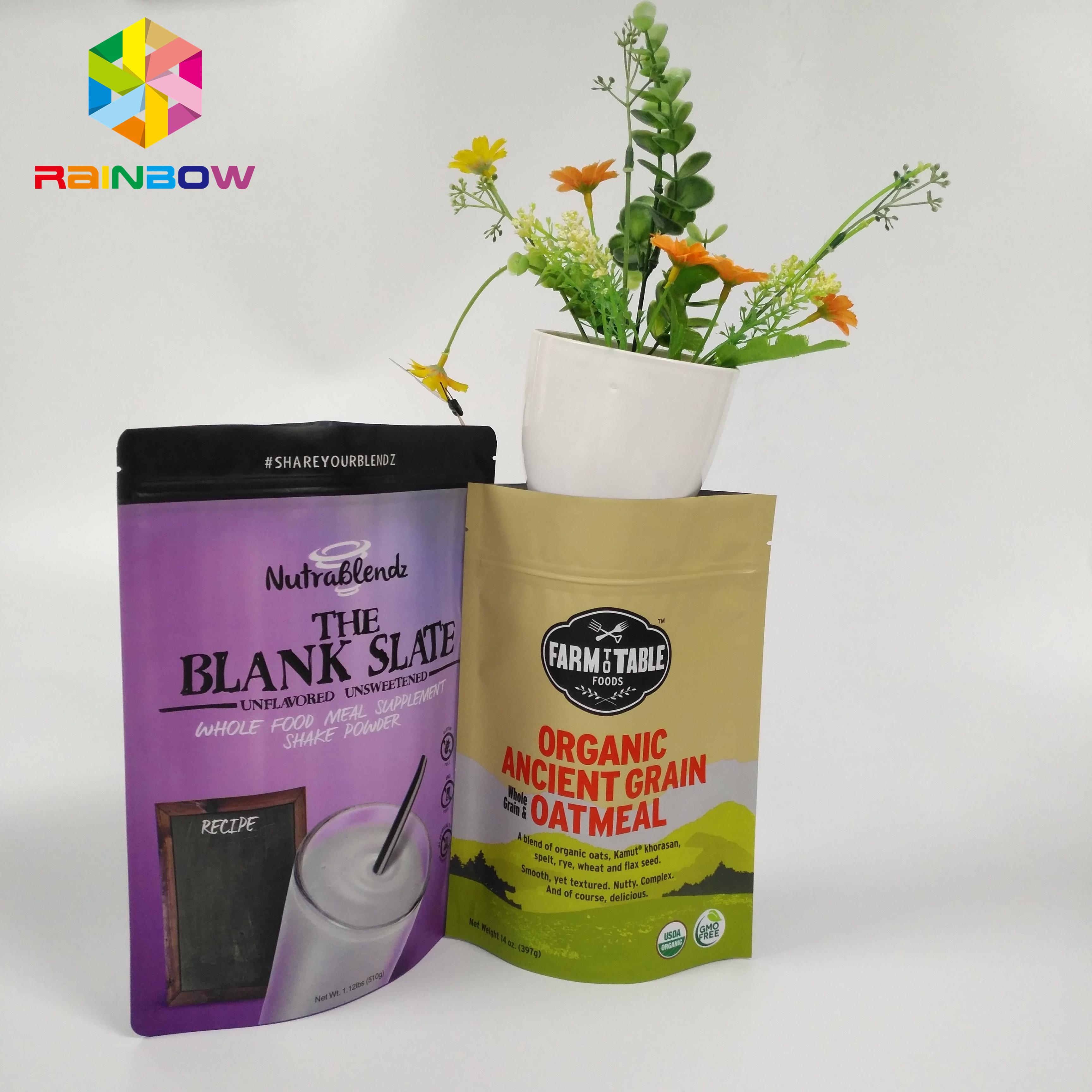 Chocolate Coffee Snack Bag Packaging Custom Food Grade Material With Zipper