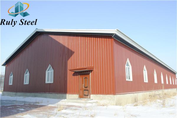 Pre Engineered Steel Structure Workshop Light Steel Building Hot-Rolled Steel