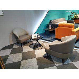 Lundana PU Office Reception Sofa High Density Foam Smooth