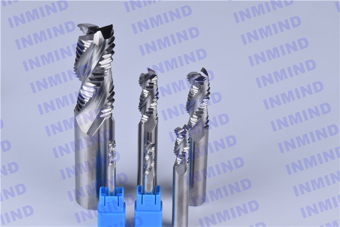 4 Flute AlTiN Coating HRC50 Roughing End Mills 0.6 - 0.8 um Grain Size