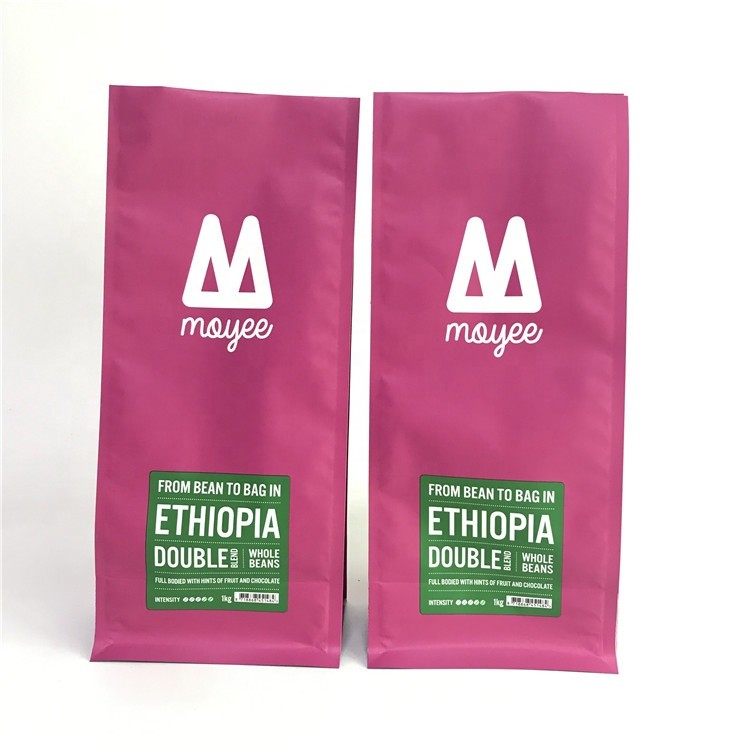 Aluminum Foil VMPET BPA free Side Gusset Bags 400ml With Valve