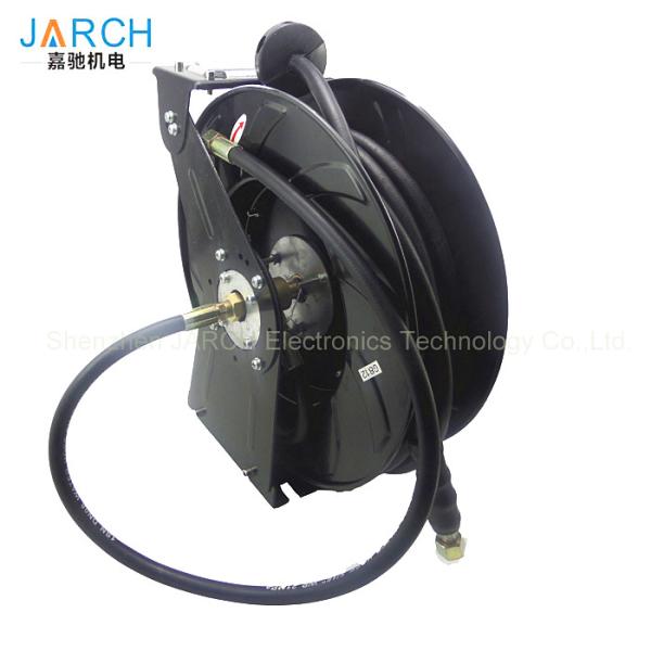 15m Fuel Hose Pipe Reel Retractable Hose Reel Steel Material High Pressure 10