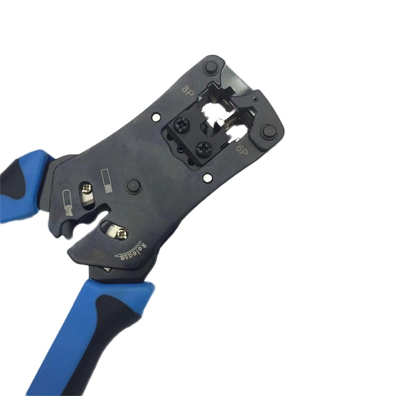 Kico K-N468B Cut Strip Crimp for 8P8C/RJ45 6P6C/RJ12 6P4C/RJ11 4P4C and 4P2C 3 in 1 Modular Crimping tool