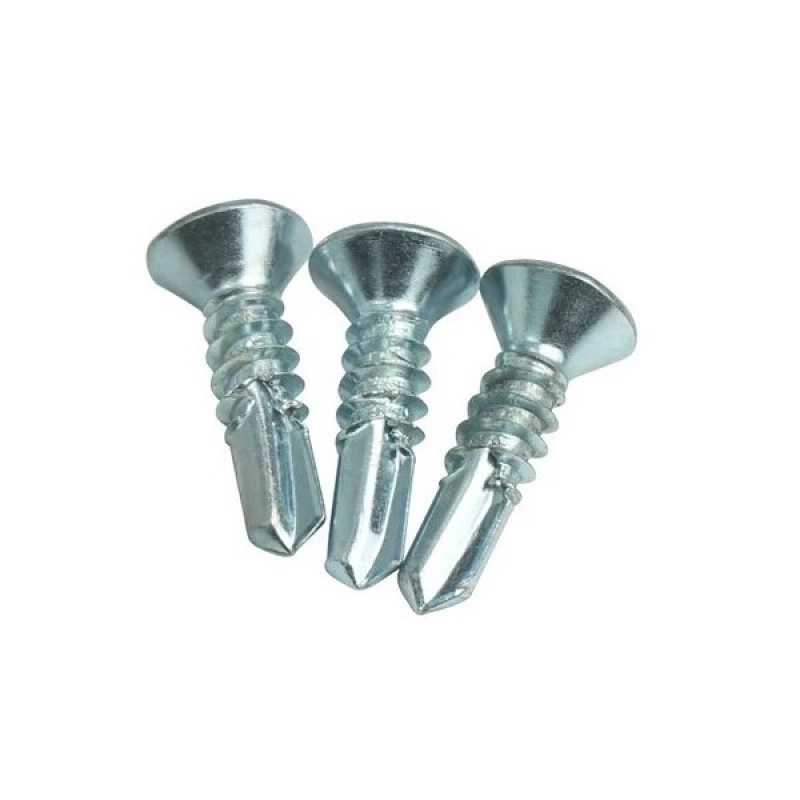 Tray Shipping Stainless Steel DIN7504 Cross Drilled Countersunk Head Drill Tail Screw