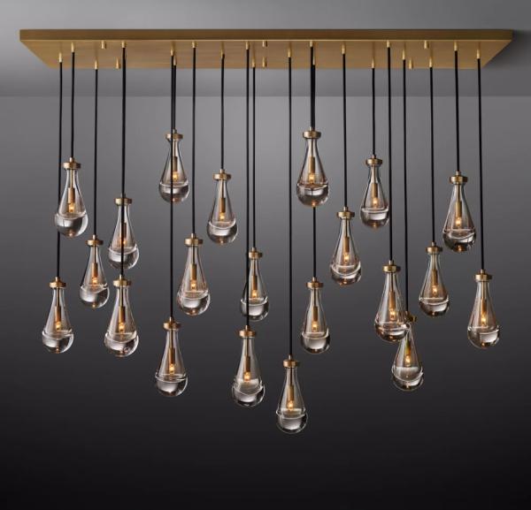 Quality E12 Bulbs Large Brass Restoration Hardware Lighting Chandelier for sale