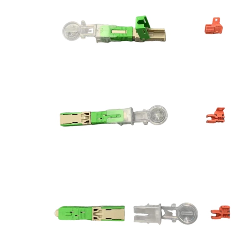50mm Length Insertion Loss within 0.3dB FTTH Quick SC UPC/APC Fiber Optic Fast Connector