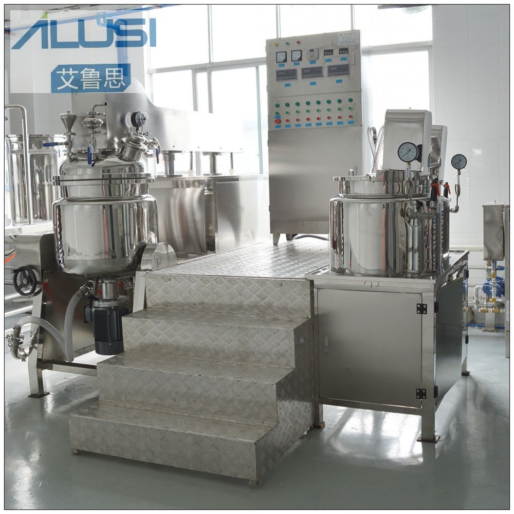 1200-1800PCS/H SUS304 & SUS316L Vacuum Emulsifier Mixer Homogenizer Toothpaste Production Line