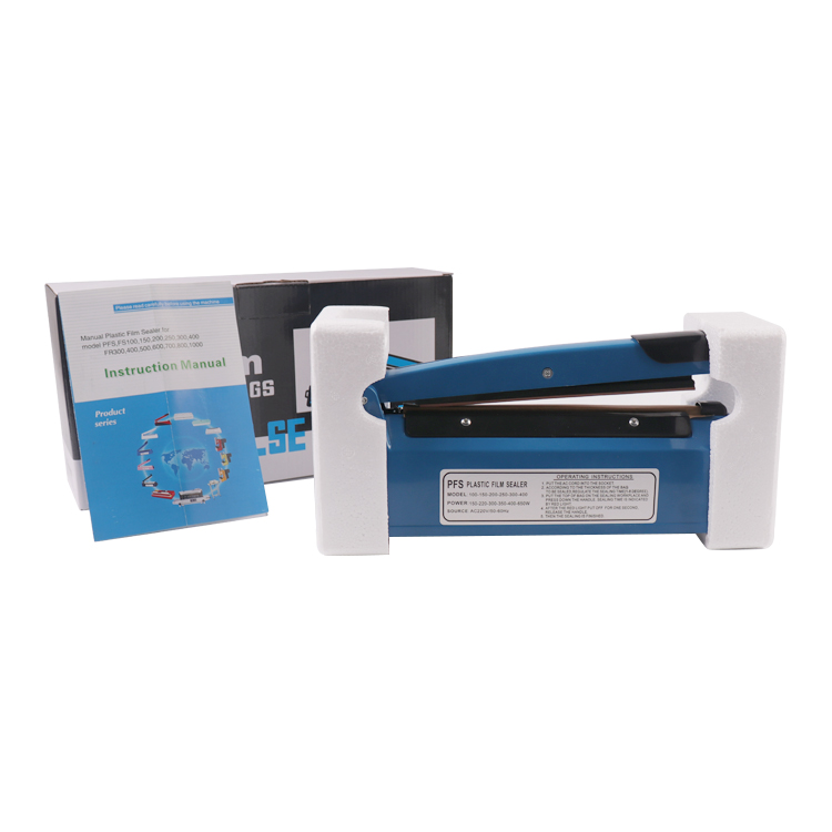 Food Beverage 200mm Hand Pressure Heat Sealer for Various Bag Packaging Customized LOG
