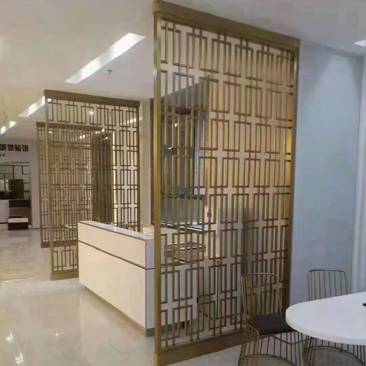 Customized Decor Restaurant Laser Cut Wall Partition Metal Screens Room Dividers