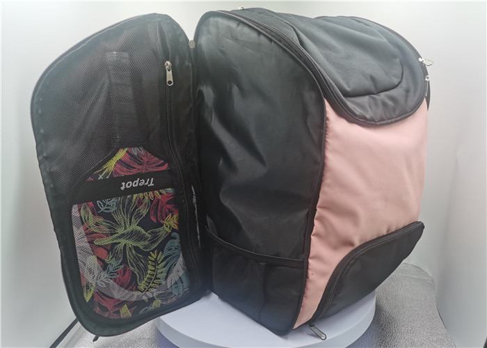 Soft Twill Fabric Pickleball Racket Bag Womens Logo Customized With Shoe Compartment