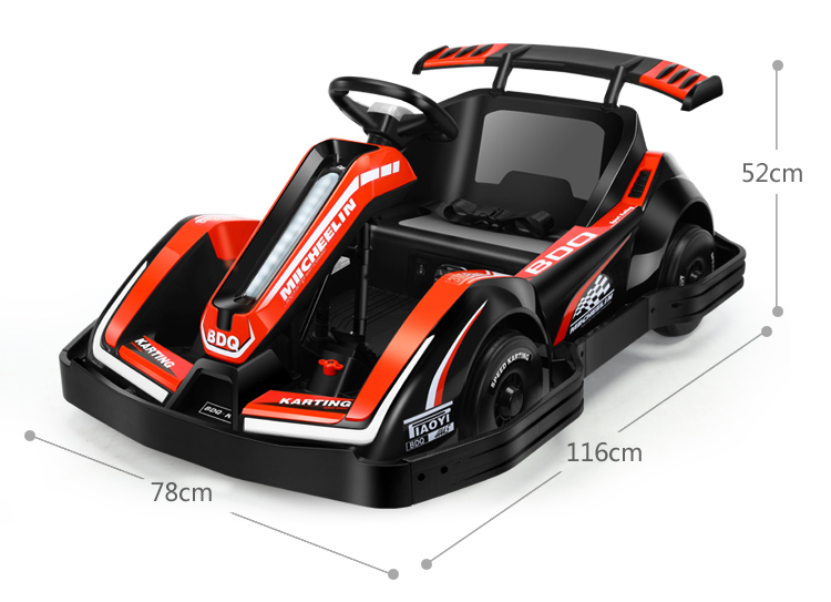 G.W. N.W 19kg/16kgs Kids Outdoor Electric Go Kart Car 12V Battery Power and 4 Wheels
