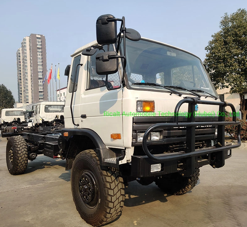 Left Steering Dongfeng 6x6 All Wheel Drive Cargo Truck Chassis Euro 3 Emission Standard
