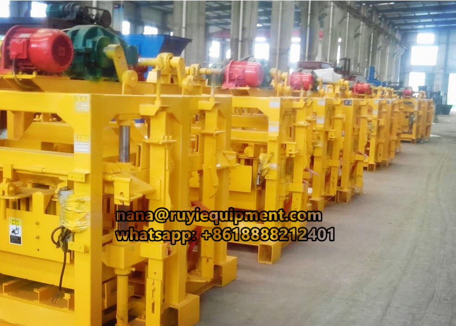 high quality 4-40 small concrete cement hollow block making machine