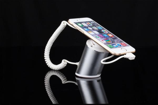 COMER Charge Alarmed Security charger Stand For retail store Mobile Phone