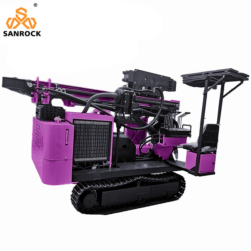 Hydraulic Pile Driver Rotation Angle 360 Degree Screw Pile Drilling Machinery Solar Photovoltaic Pile Driver Machine