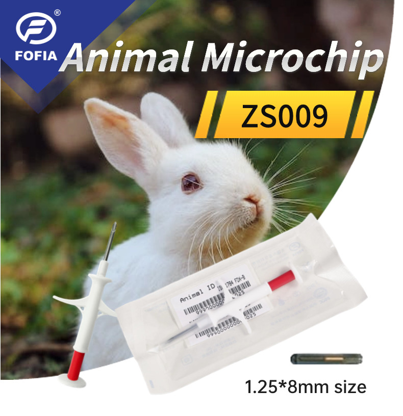1.25*8mm Pet Tracker Animal Id Chips / Microchip